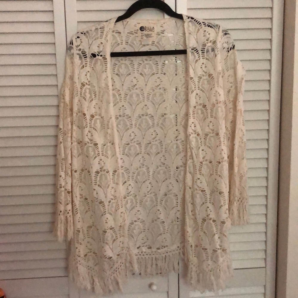 Billabong boho lace shawl/cover up